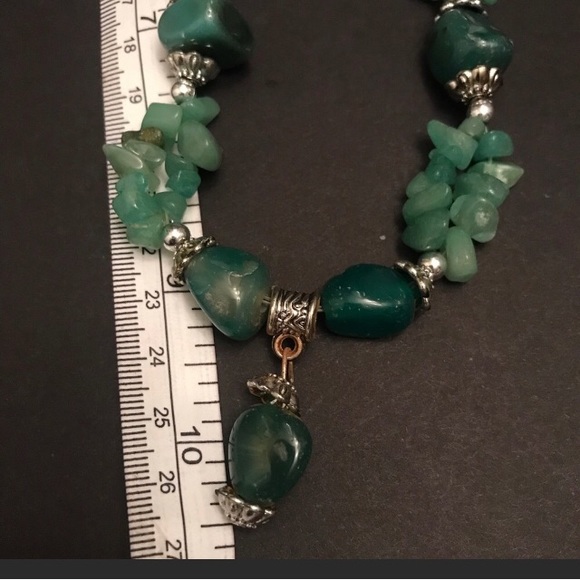 💜Dark Grey Purse/Agate Stone Necklace💜 - Picture 13 of 13